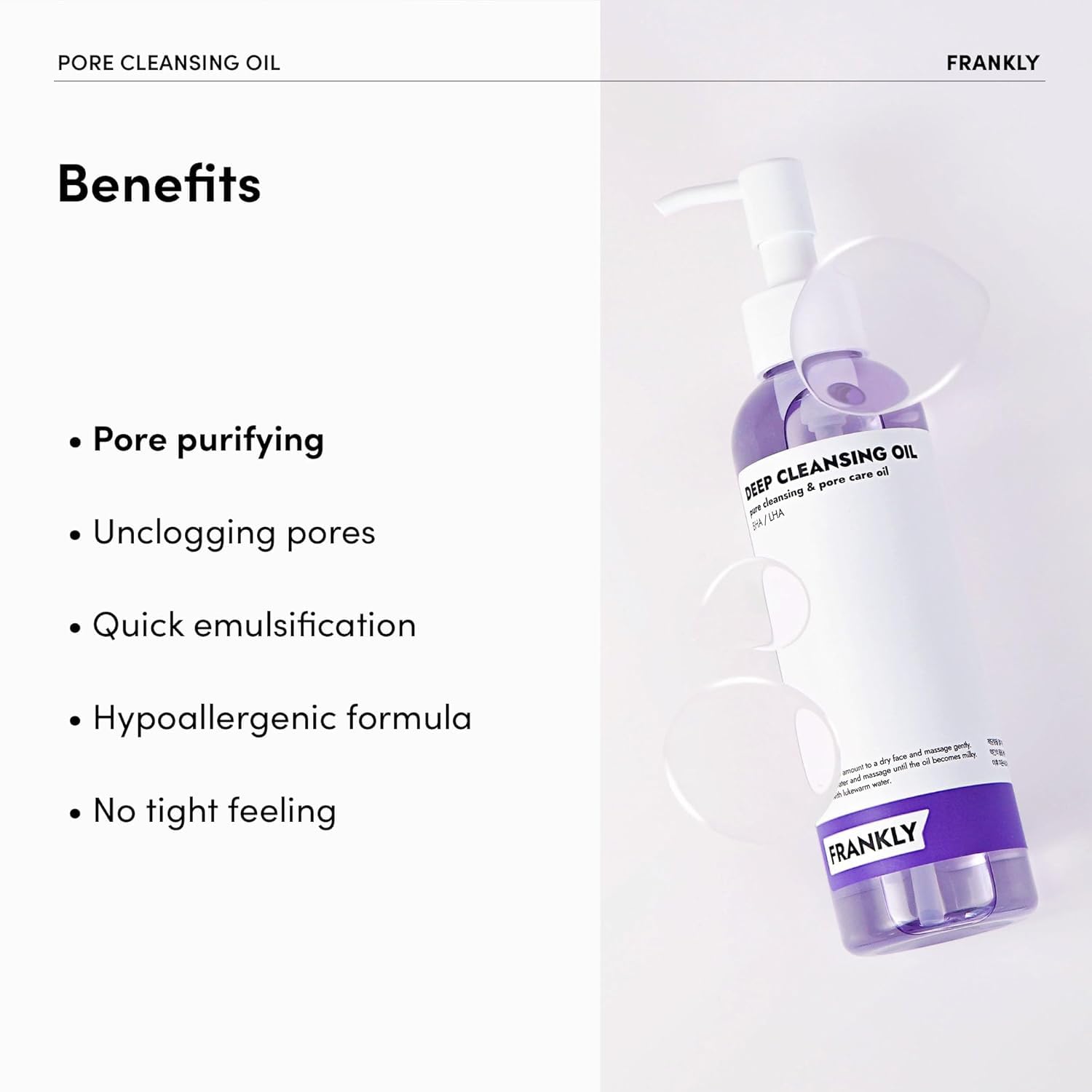 FRANKLY Pore Cleansing Oil | LibrasLuxury