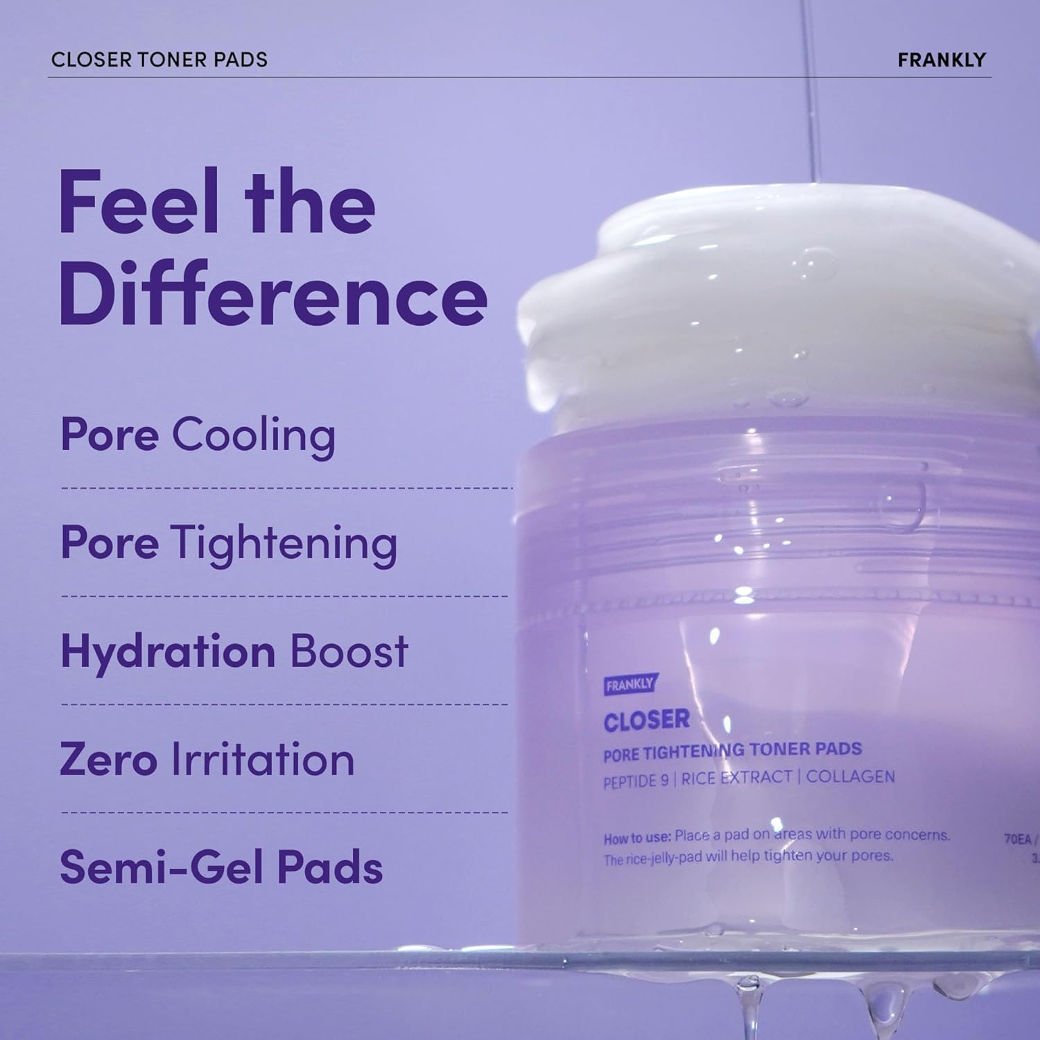 FRANKLY Rice Jelly Toner Pads | LibrasLuxury