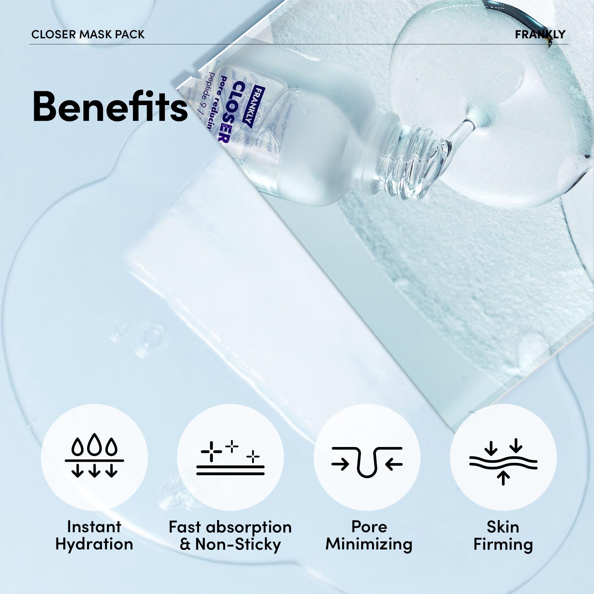 FRANKLY Closer Pore Minimizing Sheet Mask | LibrasLuxury