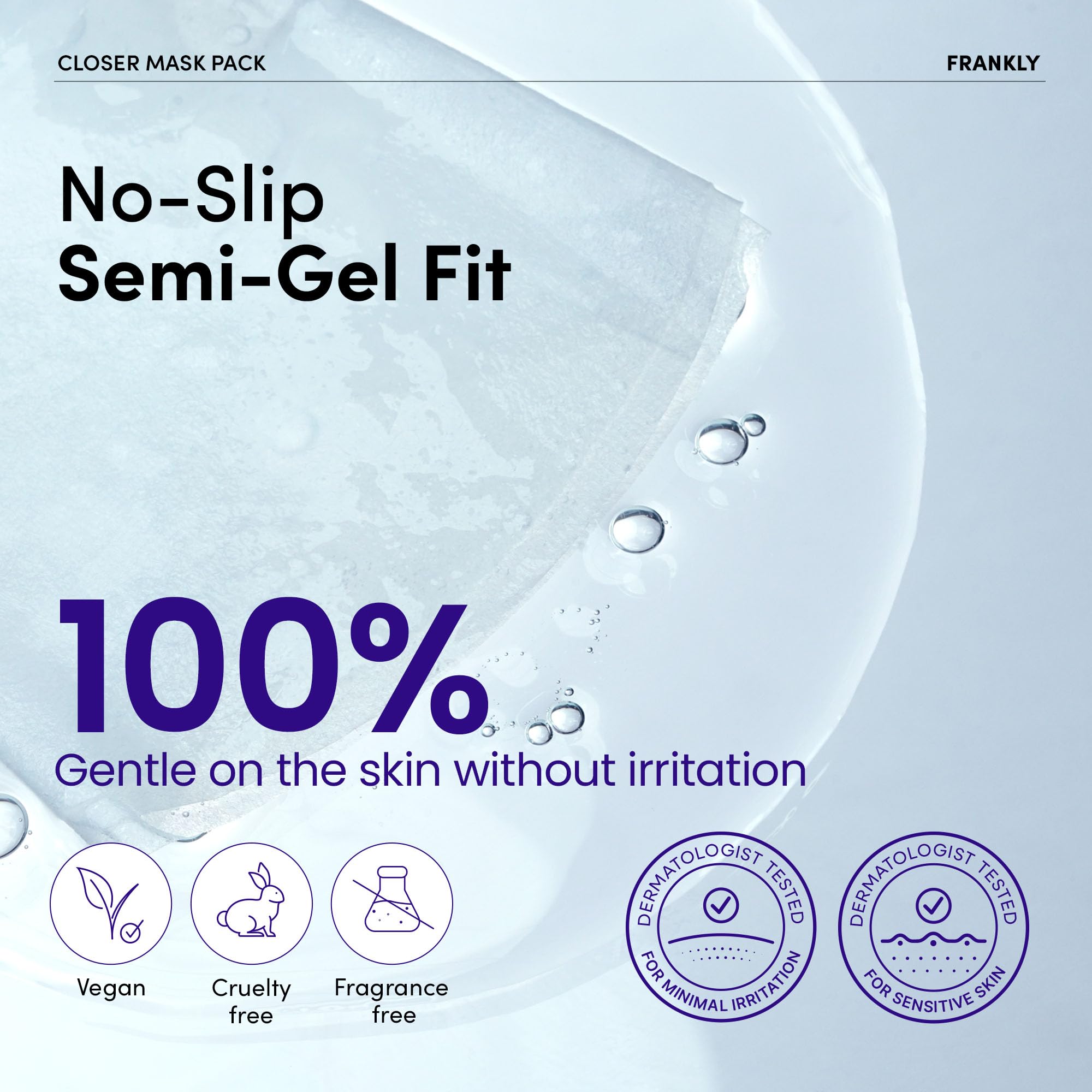 FRANKLY Closer Pore Minimizing Sheet Mask | LibrasLuxury