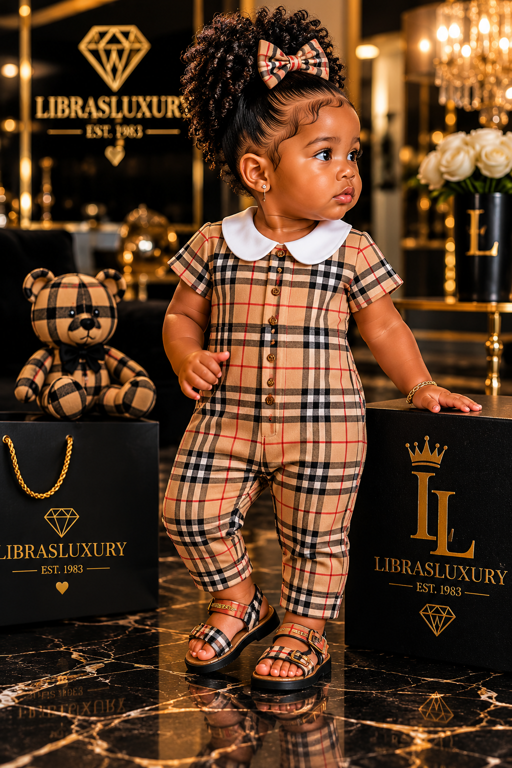 Tiny Legacy- Burberry Romper | LibrasLuxury