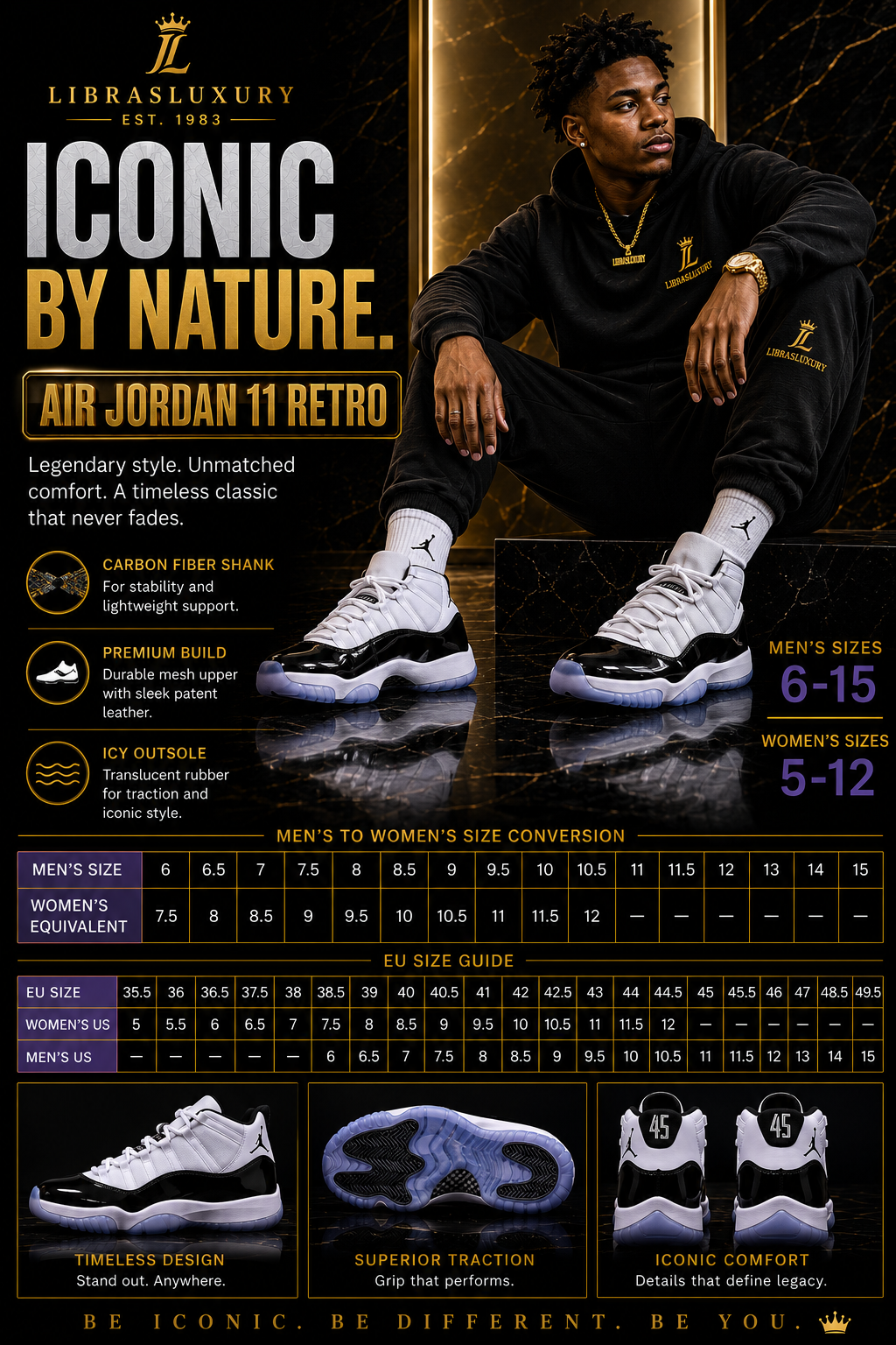 Comeback Season- Air Jordan 11 Retro Concord | LibrasLuxury