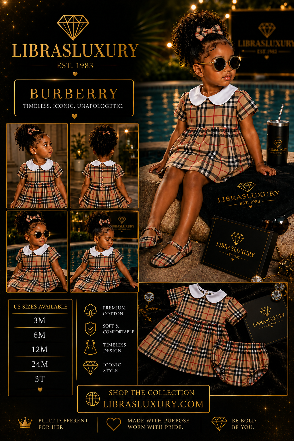 Born Blessed- Burberry Dress Set | LibrasLuxury