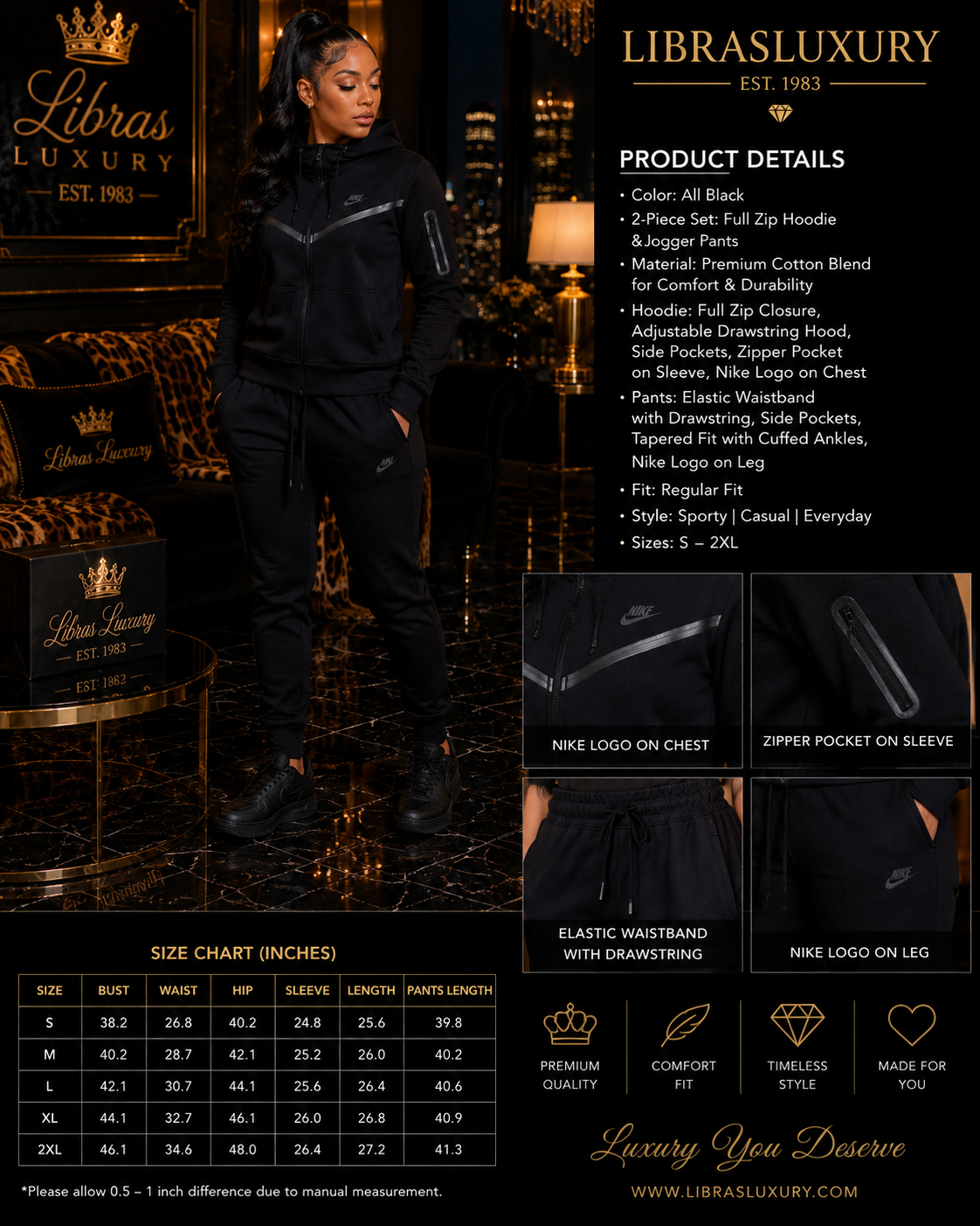 Next Level- Nike Tech Fleece Set | LibrasLuxury