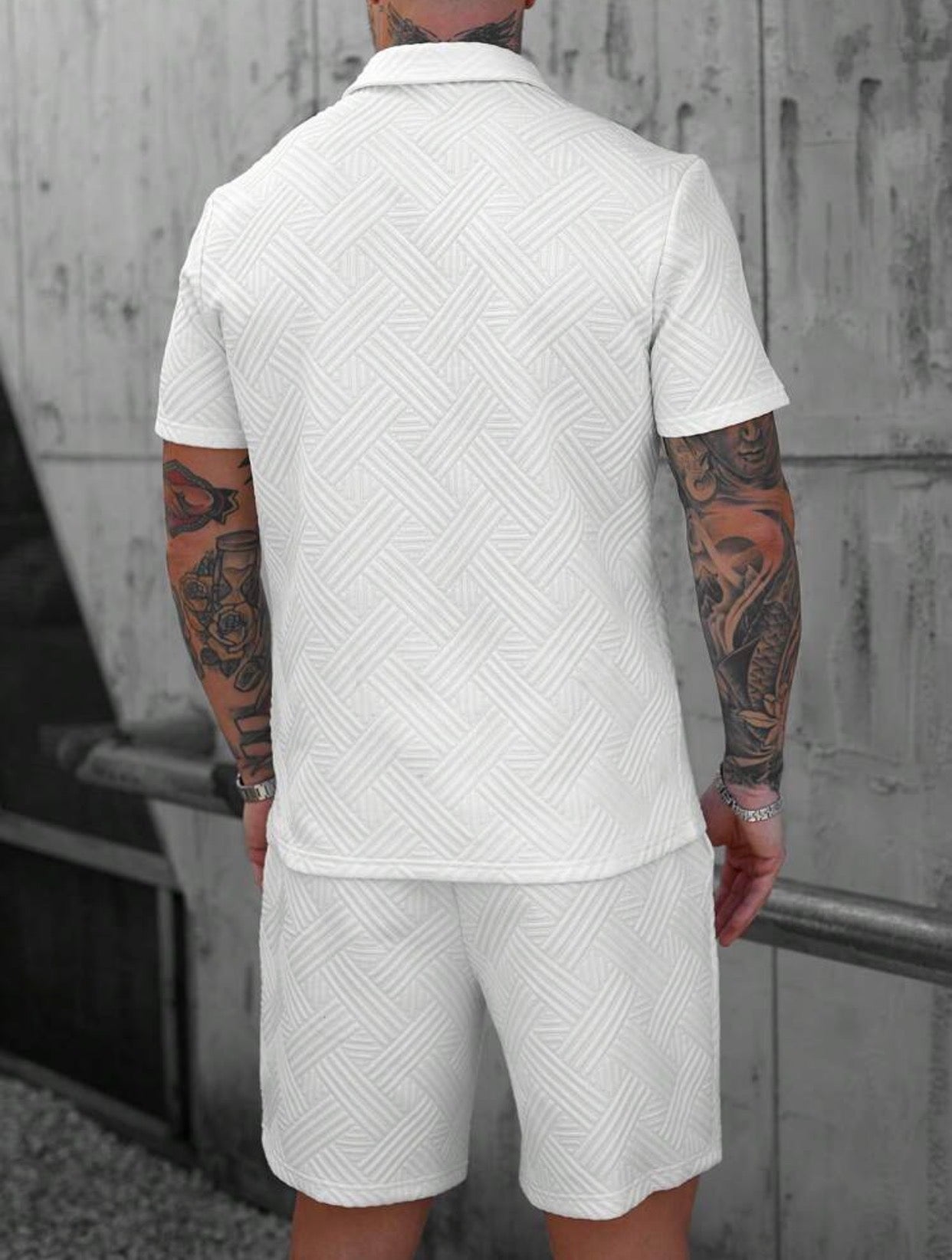 Ghost Grid Zip Set | LibrasLuxury