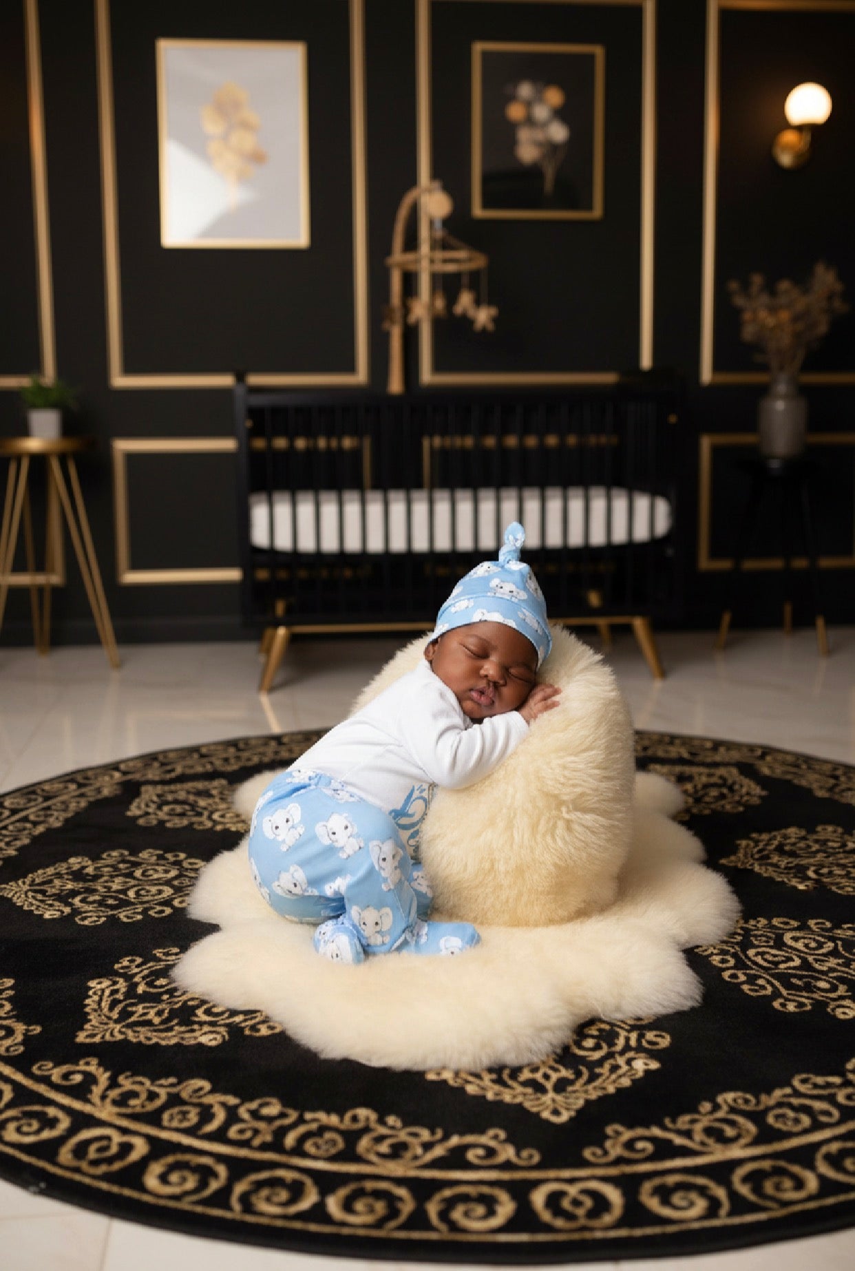 Baby Boy Elephant Print 3-Piece Set | LibrasLuxury