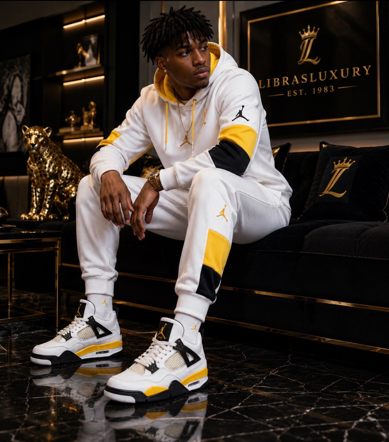 Tour Yellow Legacy Air Jordan 4 Retro — LibrasLuxury lifestyle editorial