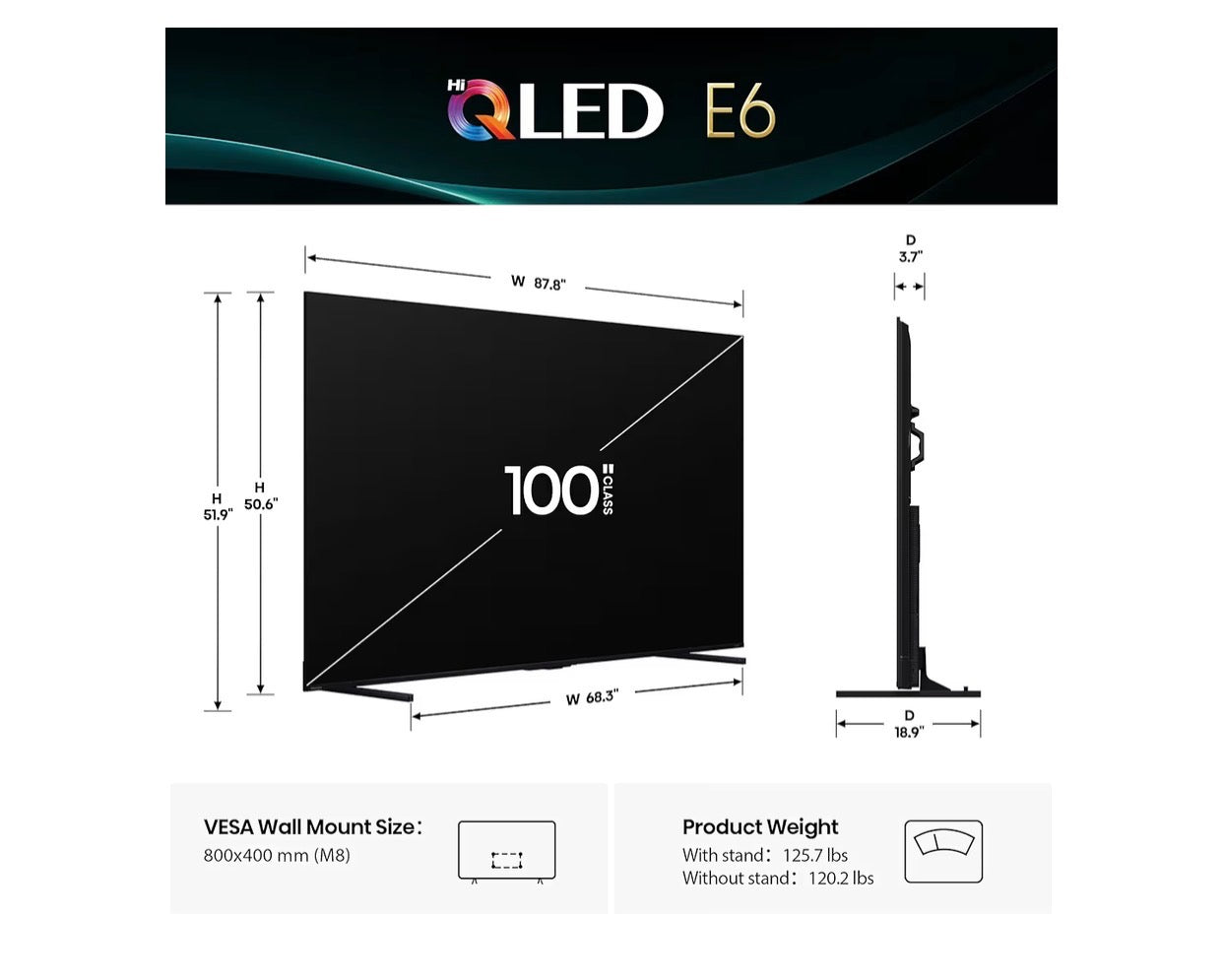 Hisense 100" QLED 4K Smart Fire TV | LibrasLuxury