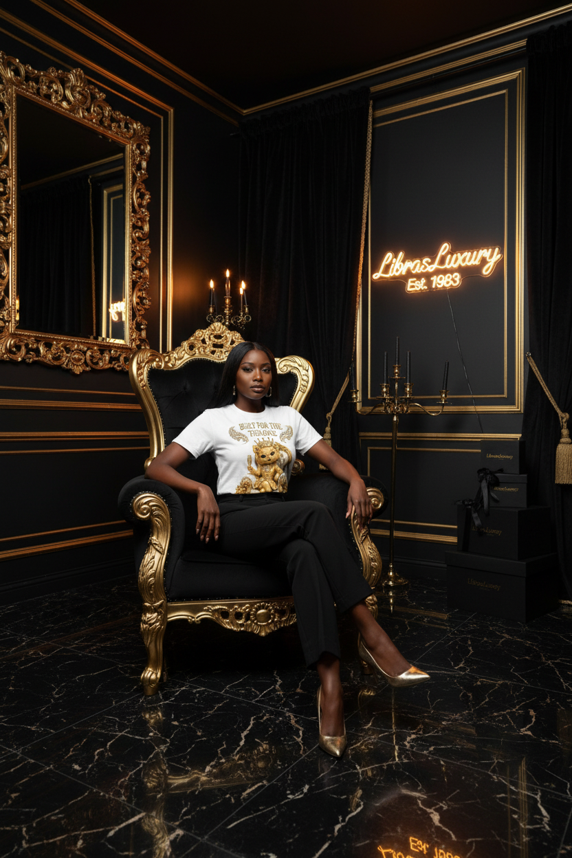 Built For The Throne Tee - LibrasLuxury dark luxury private suite editorial