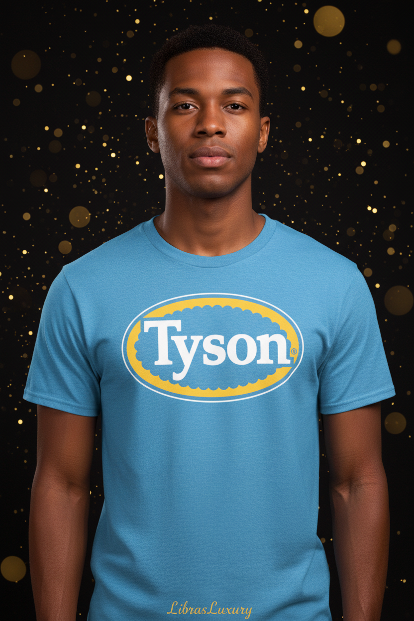 Model wearing Tyson Signature Tee - LibrasLuxury
