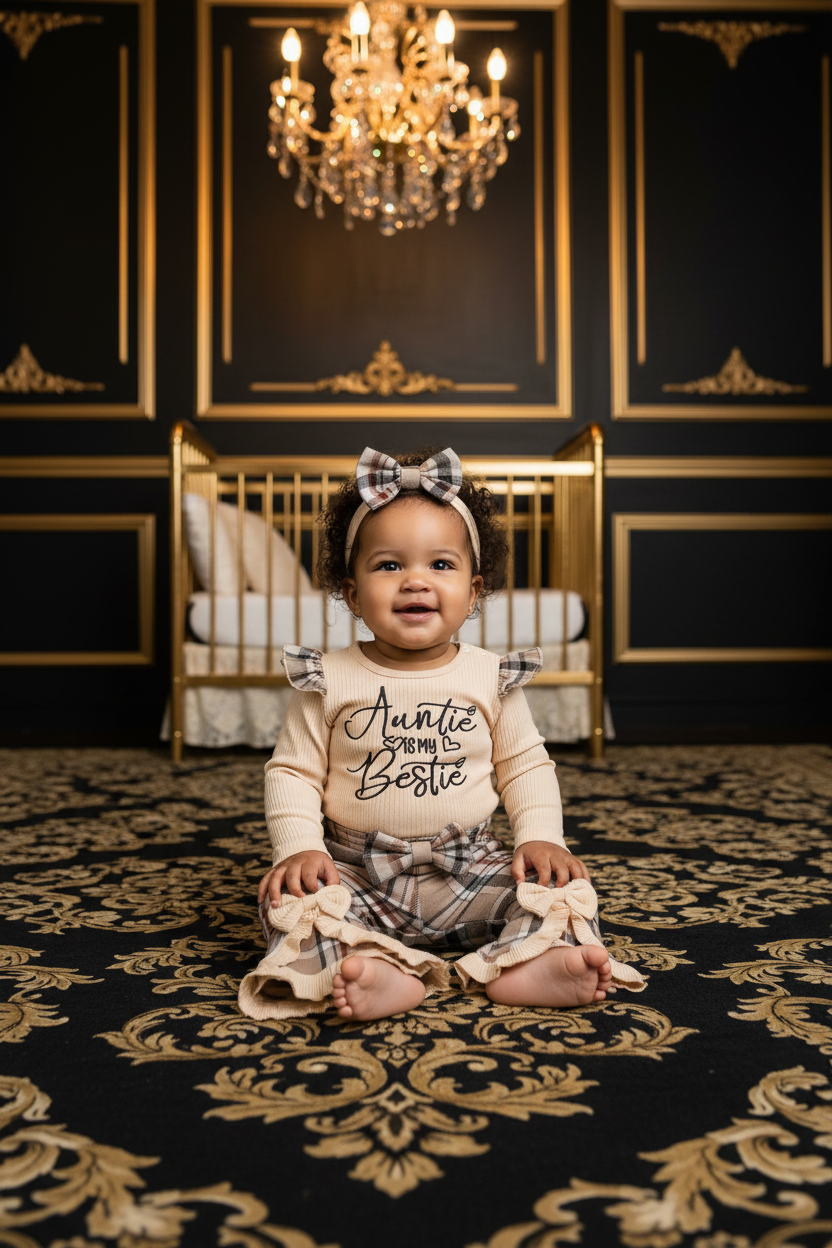 Little Love Ruffle Set | Baby Girl 3-Piece Set | LibrasLuxury