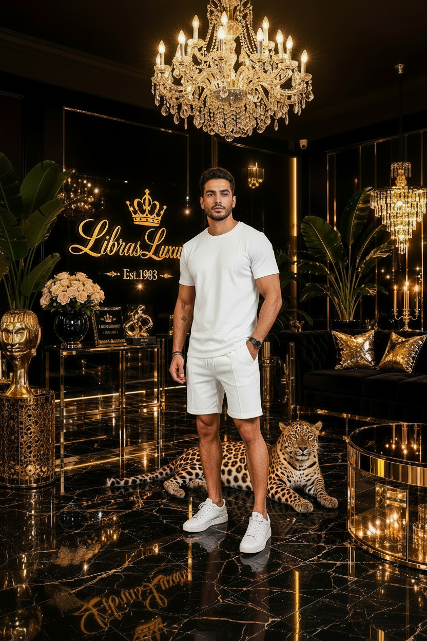 White Men's 2-Piece Set - LibrasLuxury