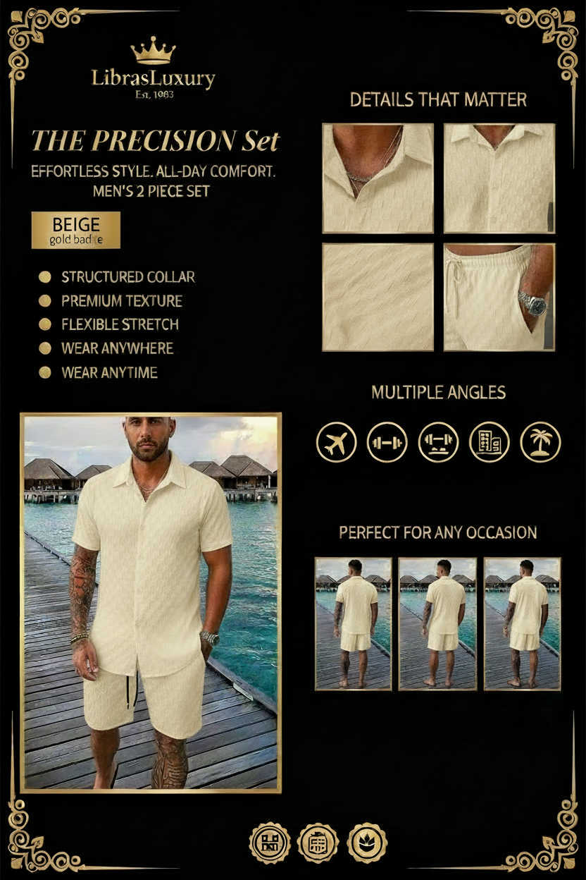 The Precision Set - Beige Infographic | LibrasLuxury