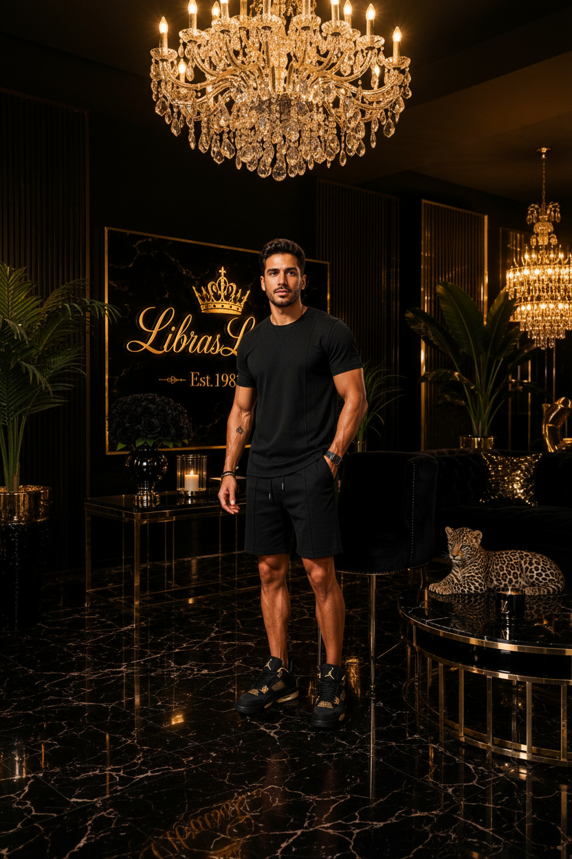 Black Men's 2-Piece Set - LibrasLuxury