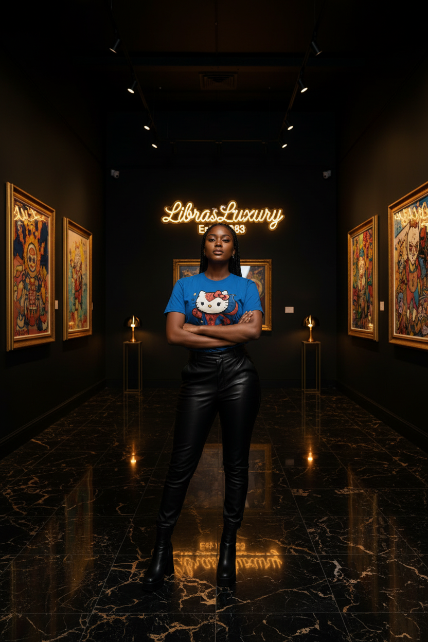 Hello Kitty Spiderman Mashup Tee - LibrasLuxury dark luxury art gallery editorial