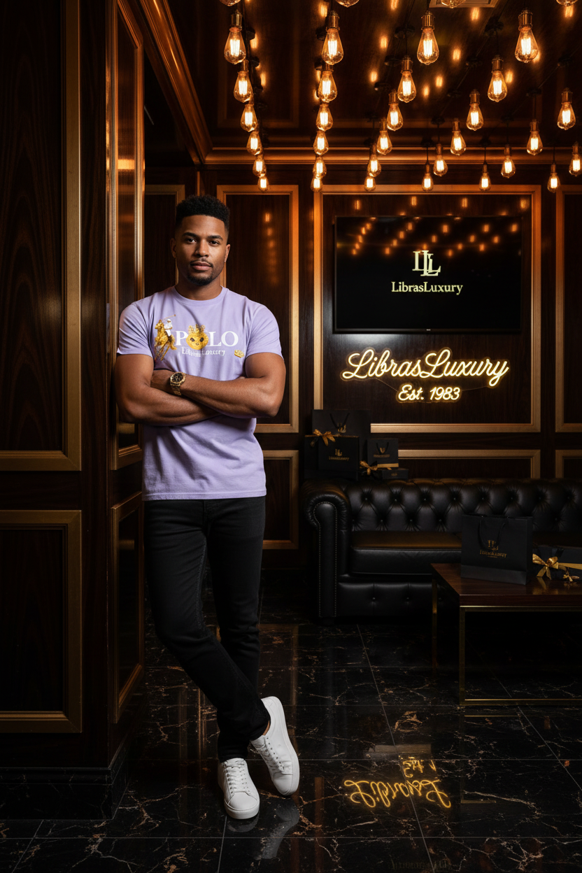 LibrasLuxury Graphic Tee - Model Shot