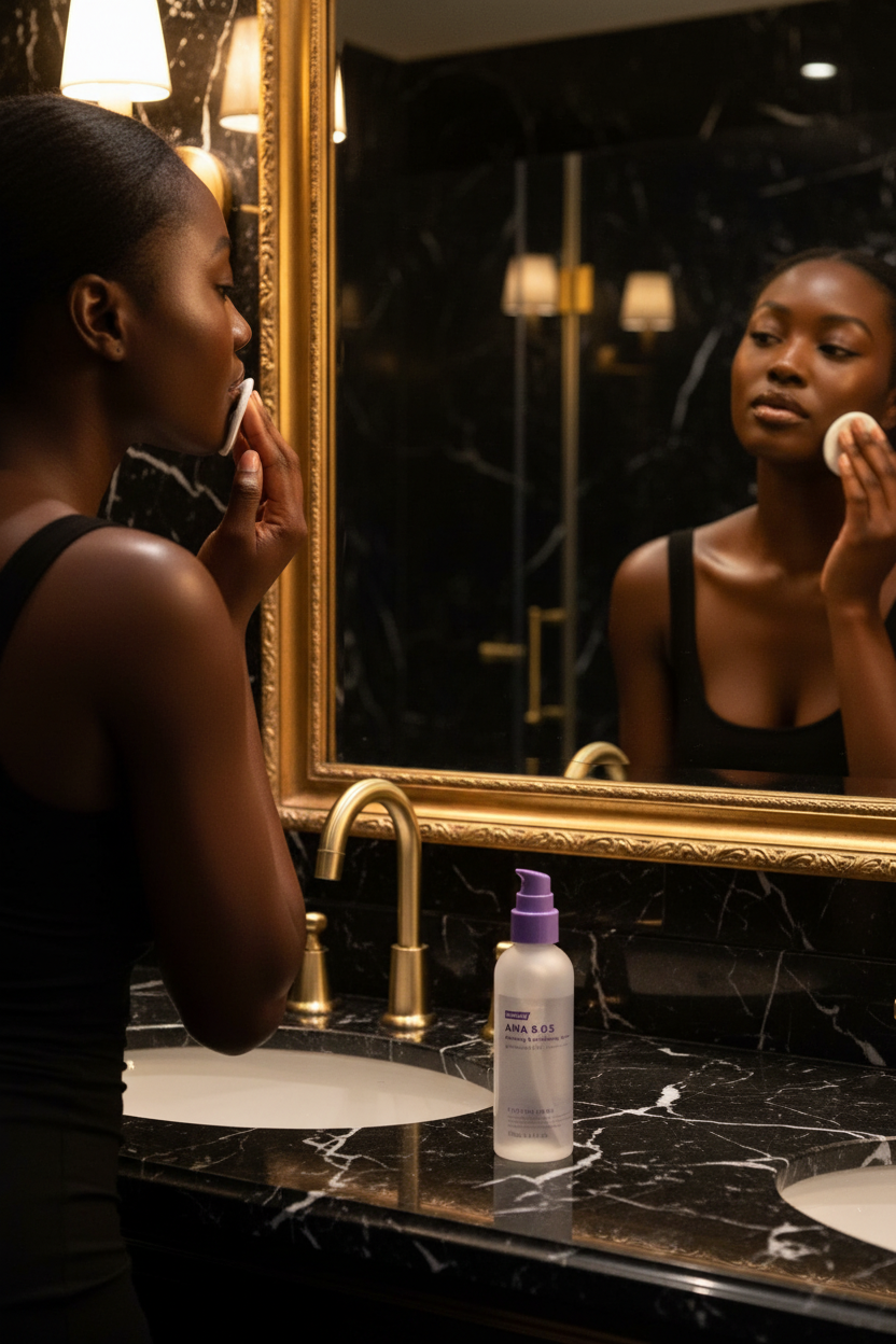 FRANKLY AHA 8.05% Exfoliating Toner - Luxury Bathroom Mirror Lifestyle | LibrasLuxury