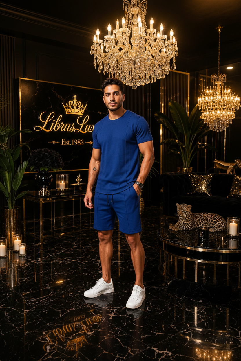 Royal Blue Men's 2-Piece Set - LibrasLuxury
