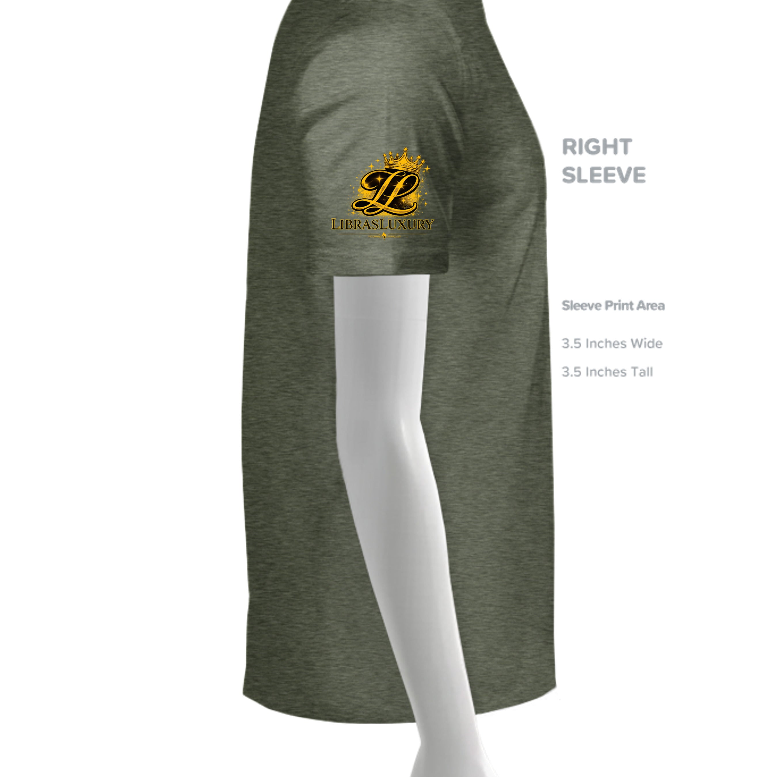 HEATHER MILITARY GREEN - G500 - SLEEVE_RIGHT