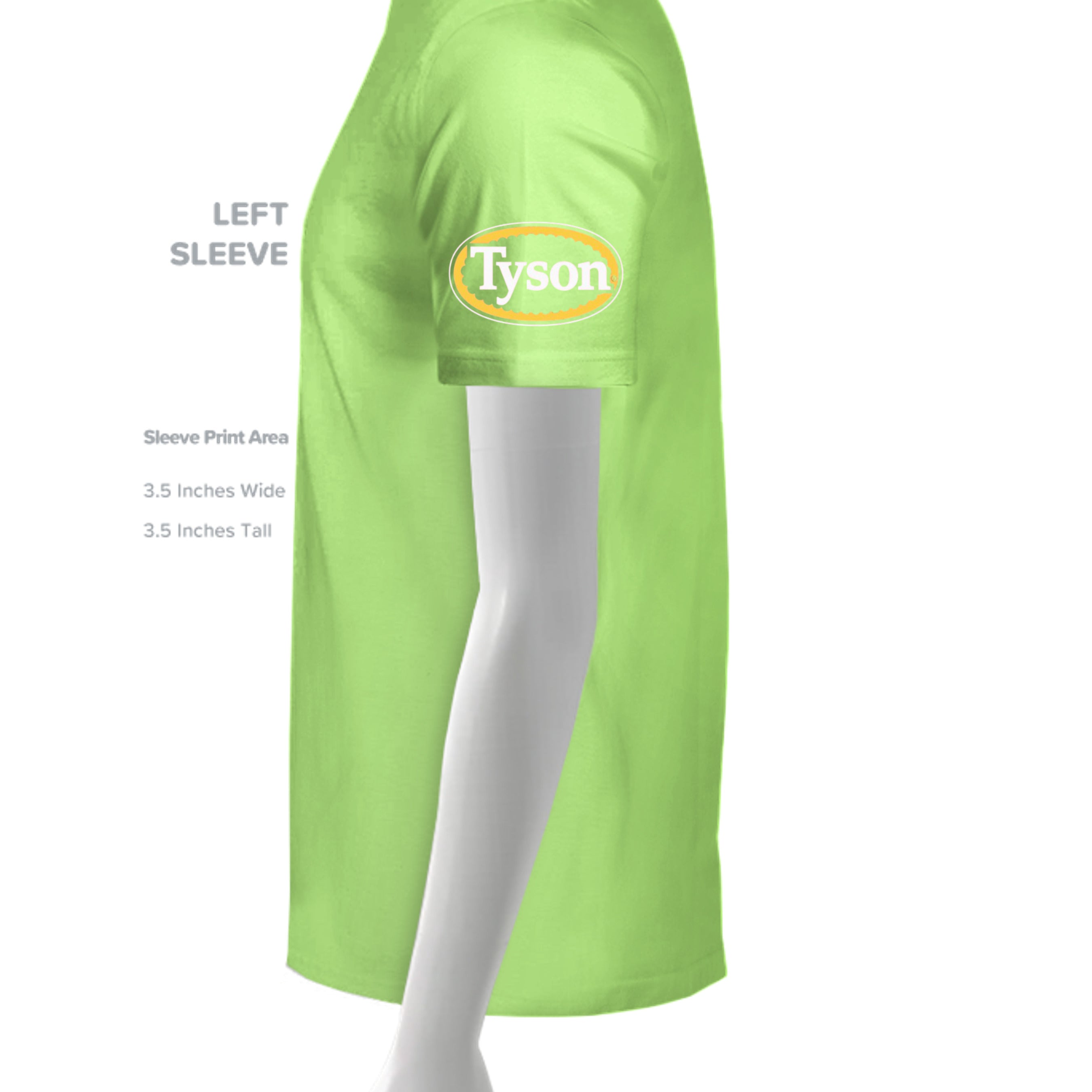 NEON GREEN - G500 - SLEEVE_LEFT