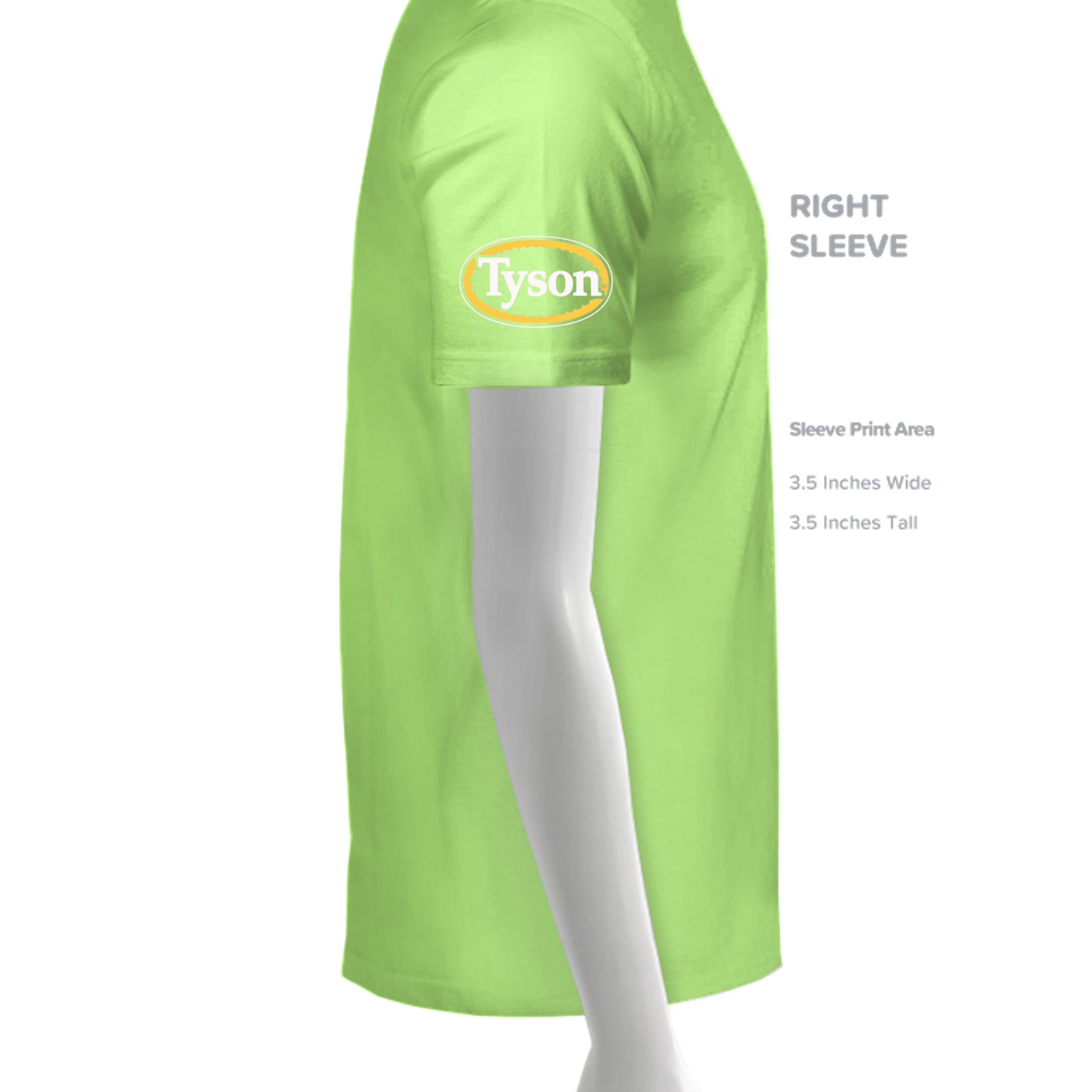 NEON GREEN - G500 - SLEEVE_RIGHT